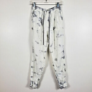 Rachel Zoe Tie-Dye Joggers - White and Gray